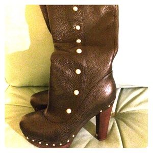 UGG women’s leather studded boots